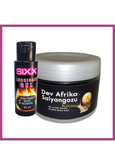 Gees Global Bonie Giant -ksıxx:24 Dev Afrika Salyangozu Yaşlànma Kàrşıtı 100 Ml Krem + Sıxx Bay Bayan Iubricent Krem 60ml Gbzs