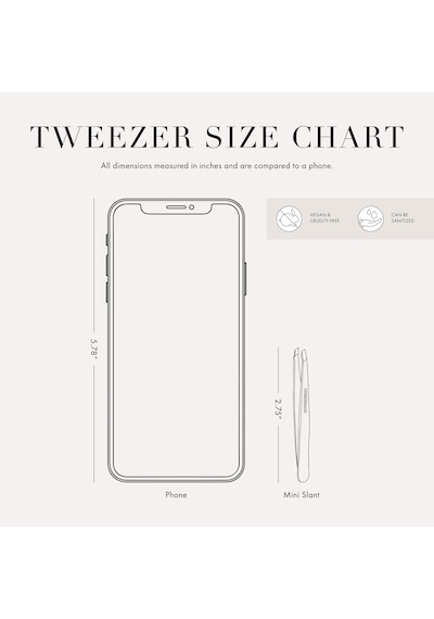 Tweezerman Mini Slant Tweezer Rose Gold Altın Pembe Cımbız