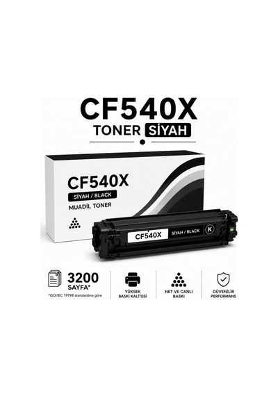 Hp Cf540x Toner Siyah