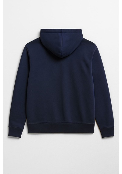 Markapia Erkek Kapüşonlu İçi Polarlı Sweatshirt Lacivert