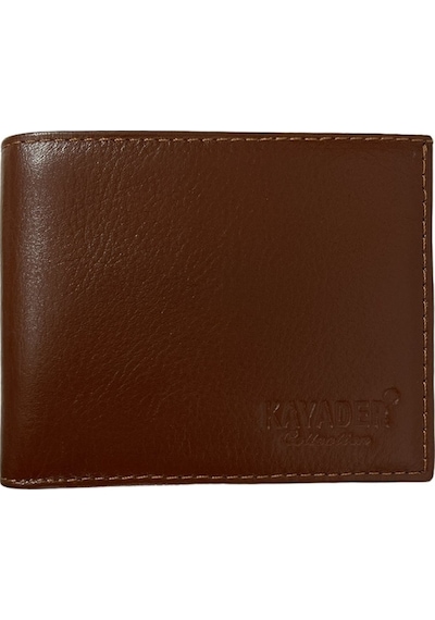 Kayader Taba Rengi Deri Erkek Cüzdanı 016-02 Taba
