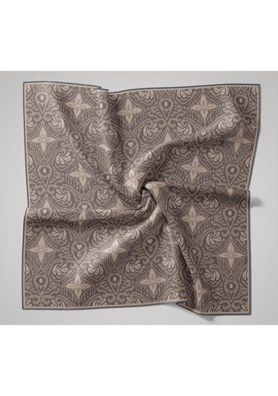 Silk Home Soft Eşarp 73099-07 Vizon, Koyu Vizon, Çelik Mavi