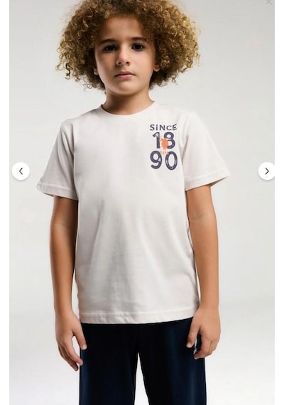 Aykidsclup U.s. Polo Assn Erkek Çocuk Bermuda Takım 2054- Krem