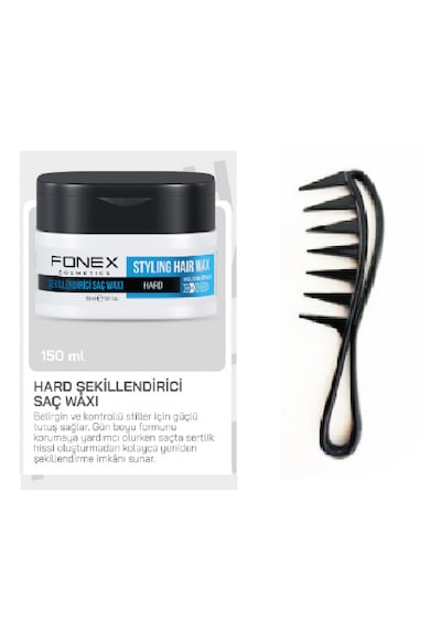 Fonex Ultra Hard Hair Styling Wax 150 Ml + Şekil Wax Tarak