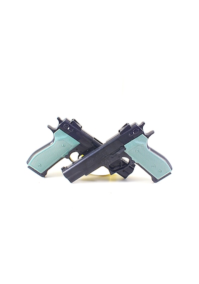 Boncuk Atan Tabanca 2 Adet Colt Twin Eagle 20 Cm