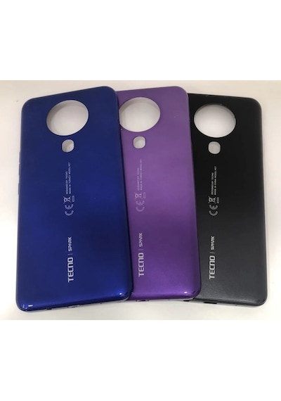 Tecno Spark 6 Mavi Arka Kapak Batarya Kapağı Pil Kapağı Mavi