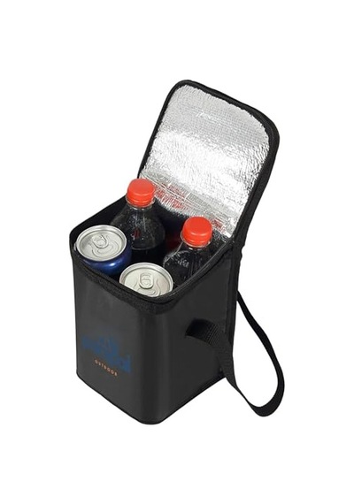Termal Çanta, Sıcak/soğuk Koruma Özellikli, Seyahat Kamp Ve Piknik İçin, Siyah, 6 Litre Açık Bej