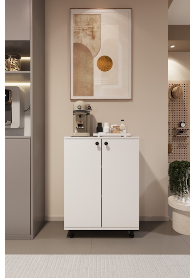 Miora Modern Çok Amaçlı Ayaklı Dolap 2 Kapaklı Raflı Mutfak Banyo Balkon Ayakkabılık Dolabı Beyaz Miora Modern Çok Amaçlı Ayaklı Dolap 2 Kapaklı Raflı Mutfak Banyo Balkon Ayakkabılık Dolabı Beyaz