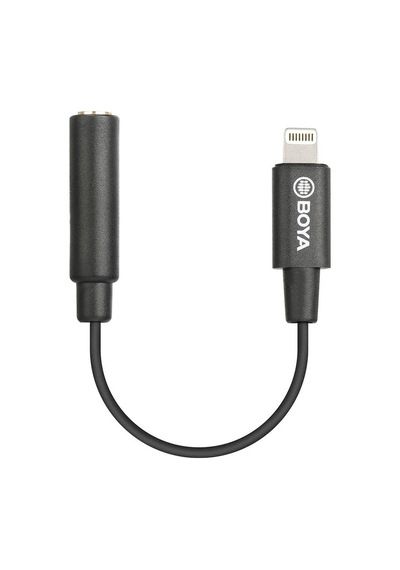 Boya By-K3 Apple Uyumlu iPhone Kulaklık Mikrofon Dönüştürücü Lightning Kablo