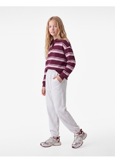 Koton Cep Detaylı Oversize Beli Lastikli Balon Fit Eşofman Altı Kar Melanj 7wkg40175ak Gri Melanj Koton Cep Detaylı Oversize Beli Lastikli Balon Fit Eşofman Altı Kar Melanj 7wkg40175ak Gri Melanj