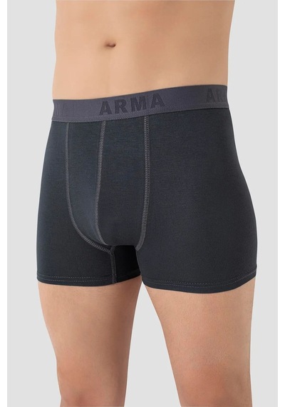 Hadpols Delux Serisi Erkek Füme Büyük Beden Boxer 5'li Paket Konfor Pamuklu İç Çamaşır