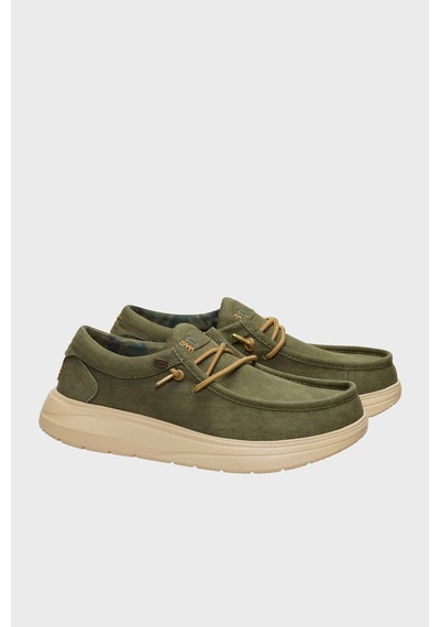 Hey Dude Wally Comf Worn Twill Makosen Ayakkabı Erkek Ayakkabı 45113-3bn Haki