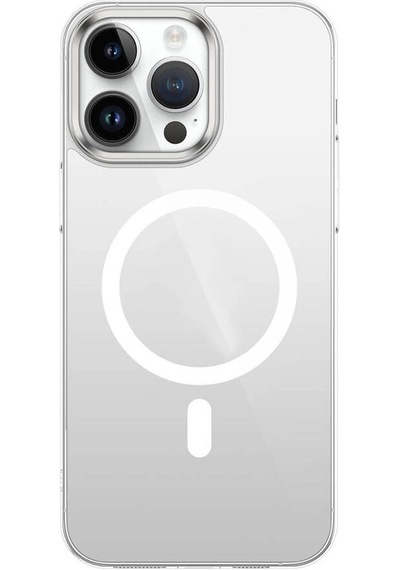 Apple Uyumlu iPhone  15 Pro Max Kılıf Zore Wireless Şarj Özellikli Şeffaf G-glass Kapak