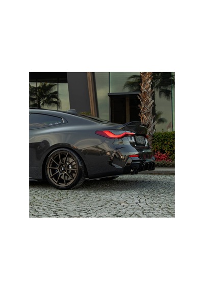 Bmw 4 Serisi G22 Coupe 2020+ Arka Difüzör M Paket Uyumlu Piano Black Difüzör