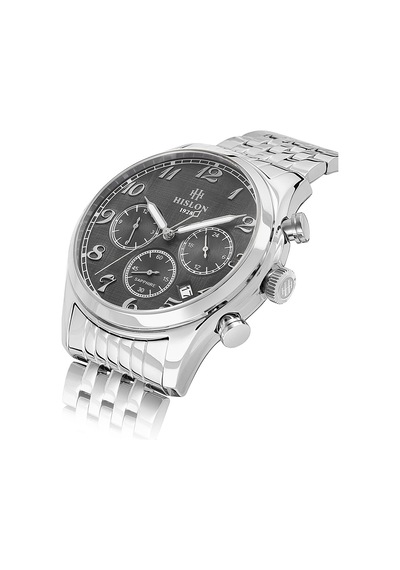 Hislon Men's Date Dt171s-04ss Gri