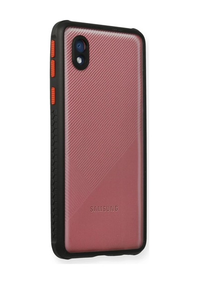 Samsung Galaxy A01 Core Kılıf Miami Şeffaf Silikon - Siyah 14583014