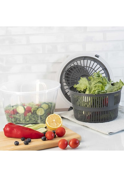 Porsima G-25 Gondol Vega Pratik Salata Kurutucu Süzgeç Gri