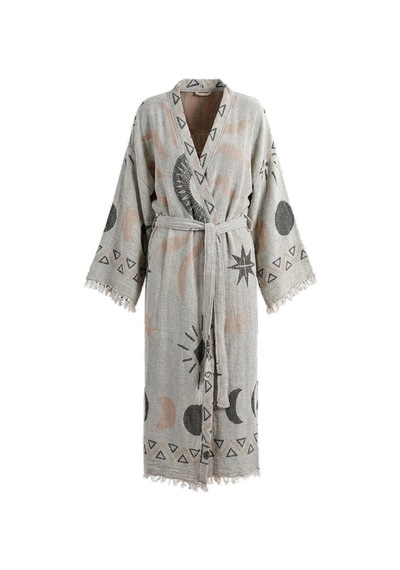 Brandsmiths Grey- Brown Sun Kimono Sarı