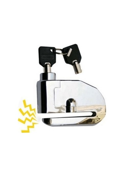 Alarmlı Motosiklet Bisiklet Disk Kilidi Falante Locks Fs8303 Krom Kablosuz