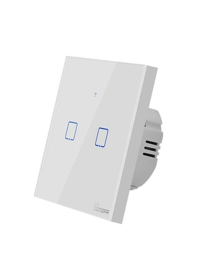 Sonoff TX-T0EU2C Dokunmatik 2'li Wifi Akıllı Işık Anahtarı