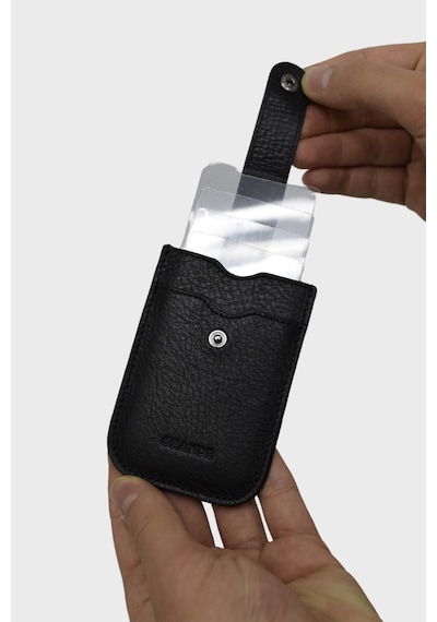 Grande Grande809 Siyah Unisex Deri Kartlık Siyah