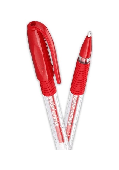 Pensan Glitter Gel Simli Kırmızı Kalem 22280