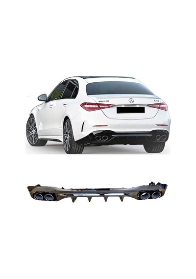Autogp Mercedes W206 C63 Amg Arka Tampon Difüzör Ve Egzoz Ucu Amg 2021 Agp-sm-sd-1298