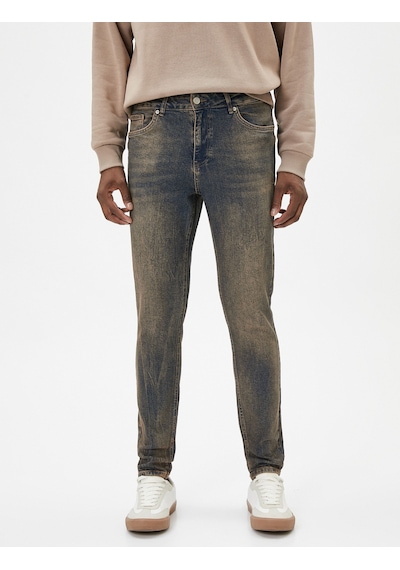 Koton Skinny Fit Yıkamalı Kot Pantolon - Michael Jean Koyu İndigo 4wam40385nd 4WAM40385ND741 İndigo Koton Skinny Fit Yıkamalı Kot Pantolon - Michael Jean Koyu İndigo 4wam40385nd 4WAM40385ND741 İndigo