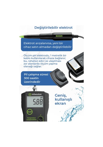 Milwaukee Mw101-soıl Toprak Ph Metre Tarım Ve Bahçecilik İçin Toprak Ph Ölçüm Cihazı