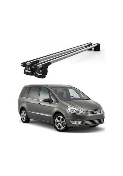 Trio-ıı Ford Galaxy 2006-2015 Uyumlu Kilitli Ara Atkı 135cm Port Bagaj Tavan Barı