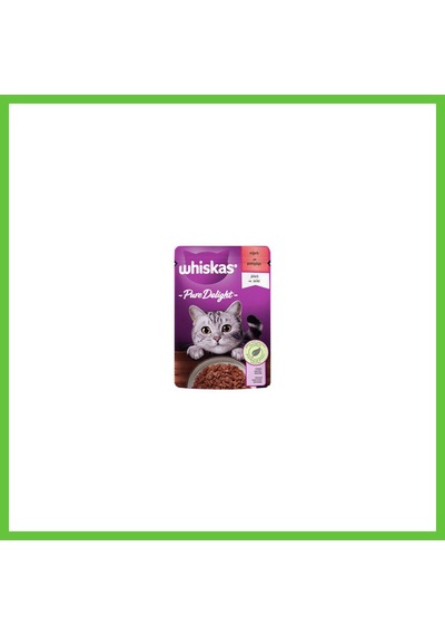Whiskas Pouch Pure Delight Jöle İçinde Sığır Etli Yetişkin Kedi Konservesi 85 Gr Dmc