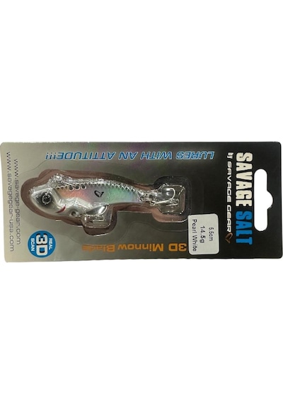 Savage Gear 3d Vib Blade 14.5gr 5.5cm Vibrasyon Jig Yem White Pearl