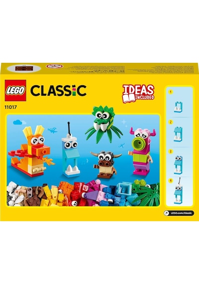 LEGO® Classic Yaratıcı Canavarlar 11017 4+ Yaratıcı Oyuncak Yapım Seti - 140 Parça