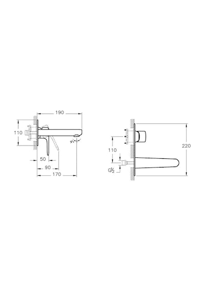 VitrA Lavabo Bataryası, Root Round, Ankastre Sı A42721exp