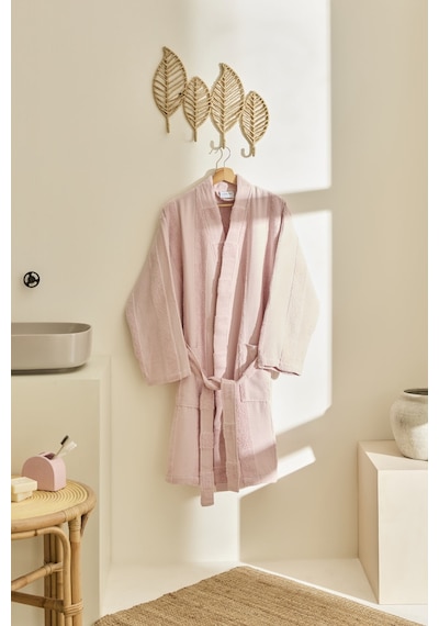 Kaşmir Home Zoe Muslin Bornoz Rose S-m Pembe
