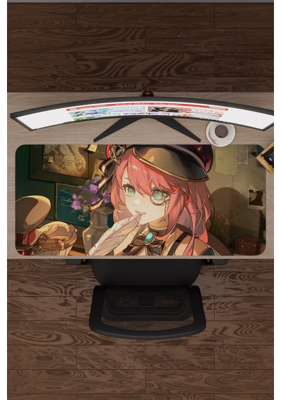Charlotte Genshin Impact Anime Gacha V5 - 90x40 Xxl Gaming Mouse Pad Fare Altlığı