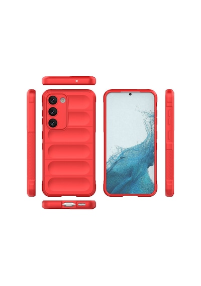 Samsung Galaxy  Uyumlu,  S23 Plus Kılıf Optimum Silikon - Kırmızı
