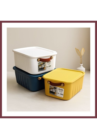 Storeşahin Renkli Kapaklı Organizer Kutu 10l 35x25x15 Cm Shn0720 Çok Renkli