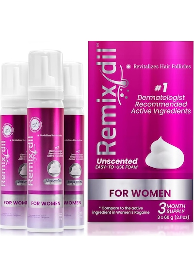 Rhrı Women's Remixidil Unscented Foam 3 Aylık 3x60gr