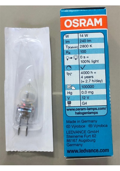 5 Adet Osram 64423 Halojen Lamba 12v 14w 20w 240 Lümen 4000 S