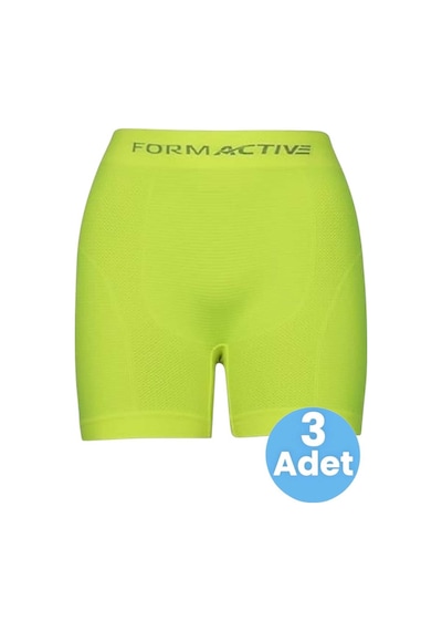 Uniquetrenders Erkek Dikişsiz/seamless Nefes Alabilen Boxer 3 Adet Neon Sarı
