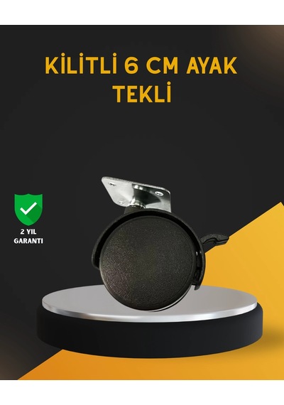 Hubrendy Tekno Mobilya İçin Kilitli 6 Cm Ayak Tekli Satış 16063626