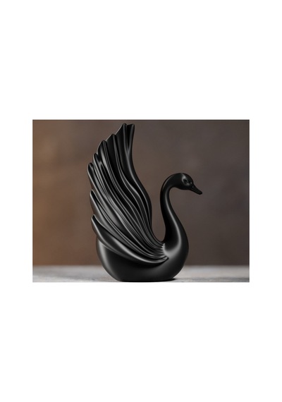 Siyah Kuğu Figürü 15cm