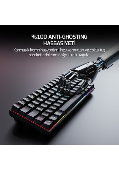 Gamepower Nexa He60 1k Rgb Hall-effect Manyetik Switch Kablolu Gaming Klavye