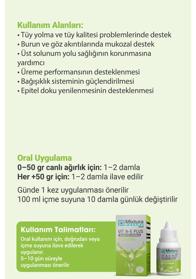 Mixtura Pharma Bird Vıt A-e Plus