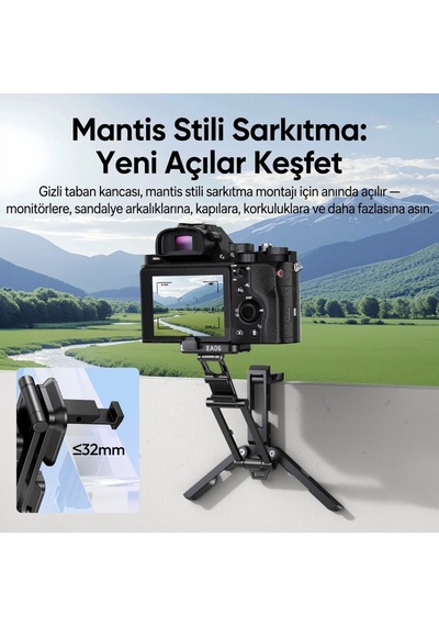 Ulanzi Co81 Çok Açılı Profesyonel Kamera Standı Ve Masaüstü Tripod - C104