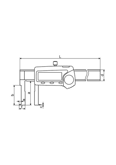 Fett 30-330mm Pld Ekonomik Tip Dijital İç Kanal Kumpası