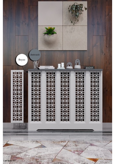 Dekoratif Petek Dolabı Kalorifer Peteği Kapatma Ünitesi Modern Tasarım İç Ölçü 96 Cm Dış Ölçü 100 Cm Petek 96 Beyaz Üstü Antrasit D1 Dekoratif Petek Dolabı Kalorifer Peteği Kapatma Ünitesi Modern Tasarım İç Ölçü 96 Cm Dış Ölçü 100 Cm Petek 96 Beyaz Üstü Antrasit D1