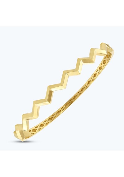 Altınbaş Altın Zikzak Kelepçe Bilezik Ablz0183-y-25954