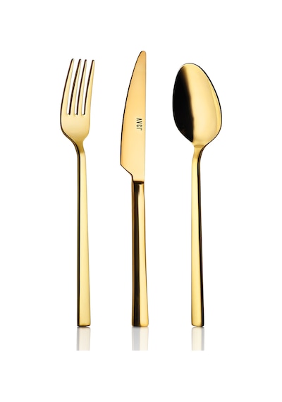 Avcı Klas Titanyum Gold 72 Parça Çatal Kaşık Bıçak Takımı